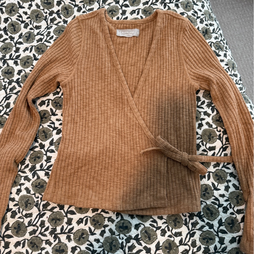 Everlane Cozy Ribbed Wrap Sweater